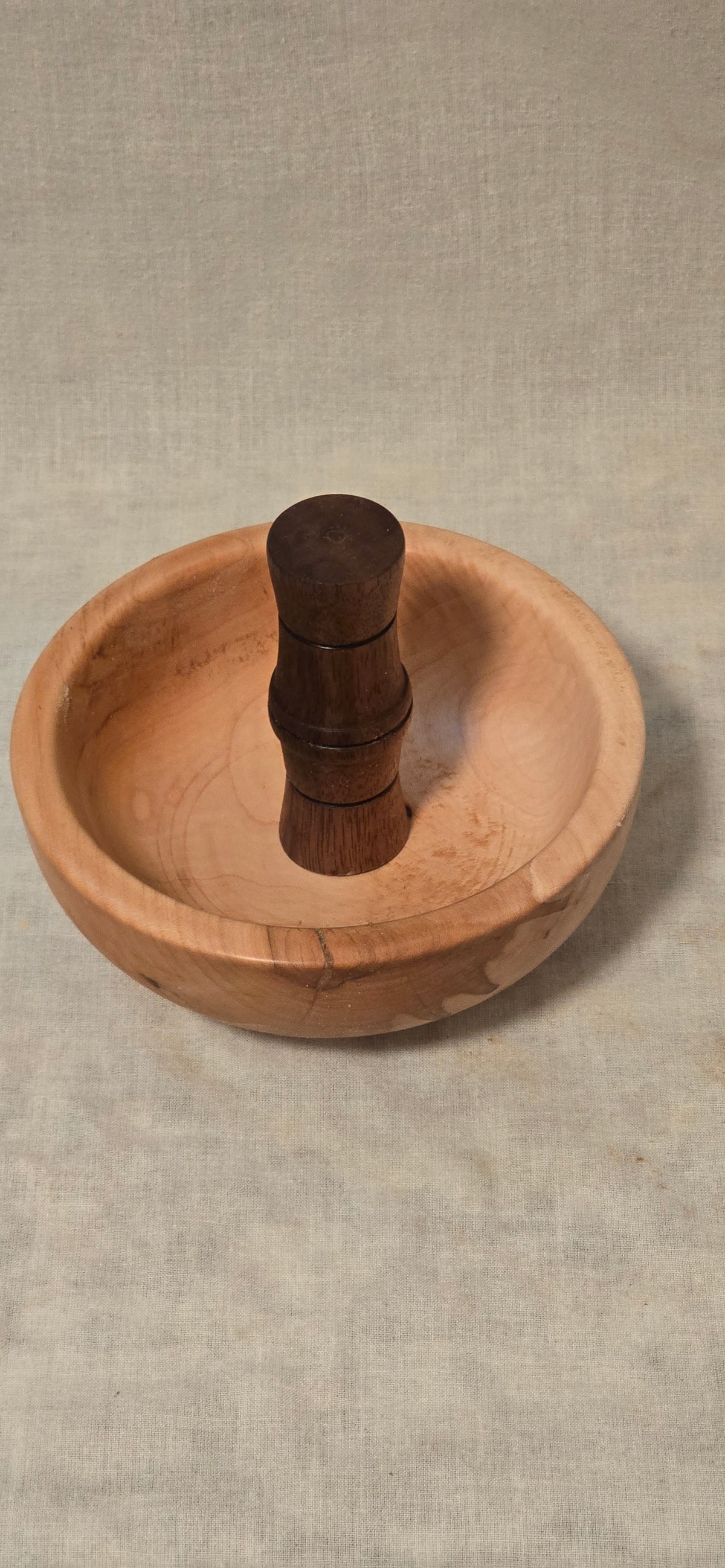 Maple Mortar with Black Walnut Pestle