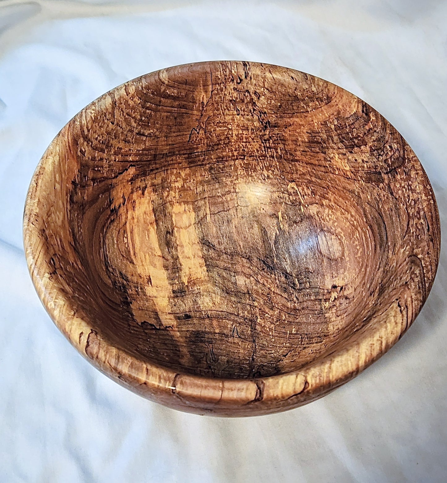 9.75X4.25 Beech Wood Salad Bowl