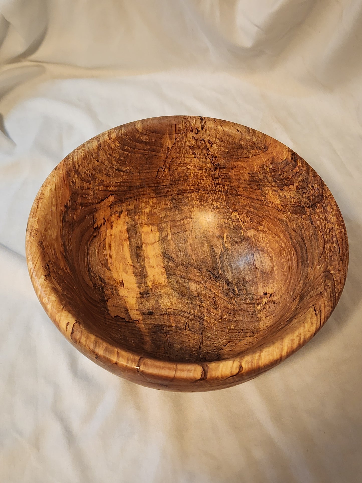 9.75X4.25 Beech Wood Salad Bowl