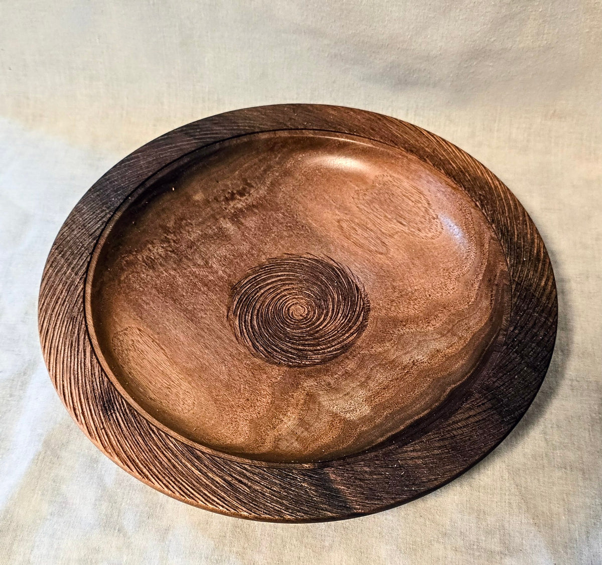 Finial Black Walnut Platter