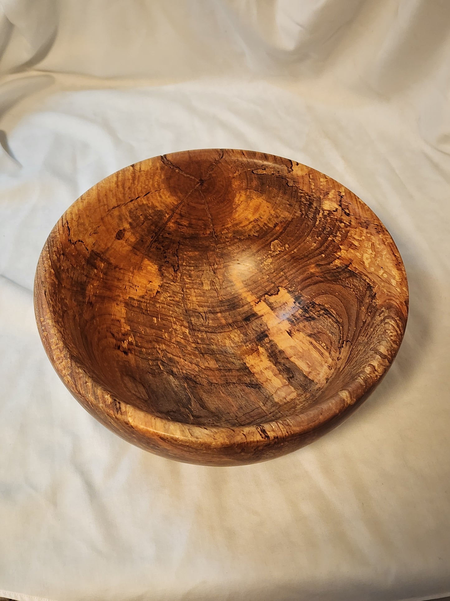9.75X4.25 Beech Wood Salad Bowl