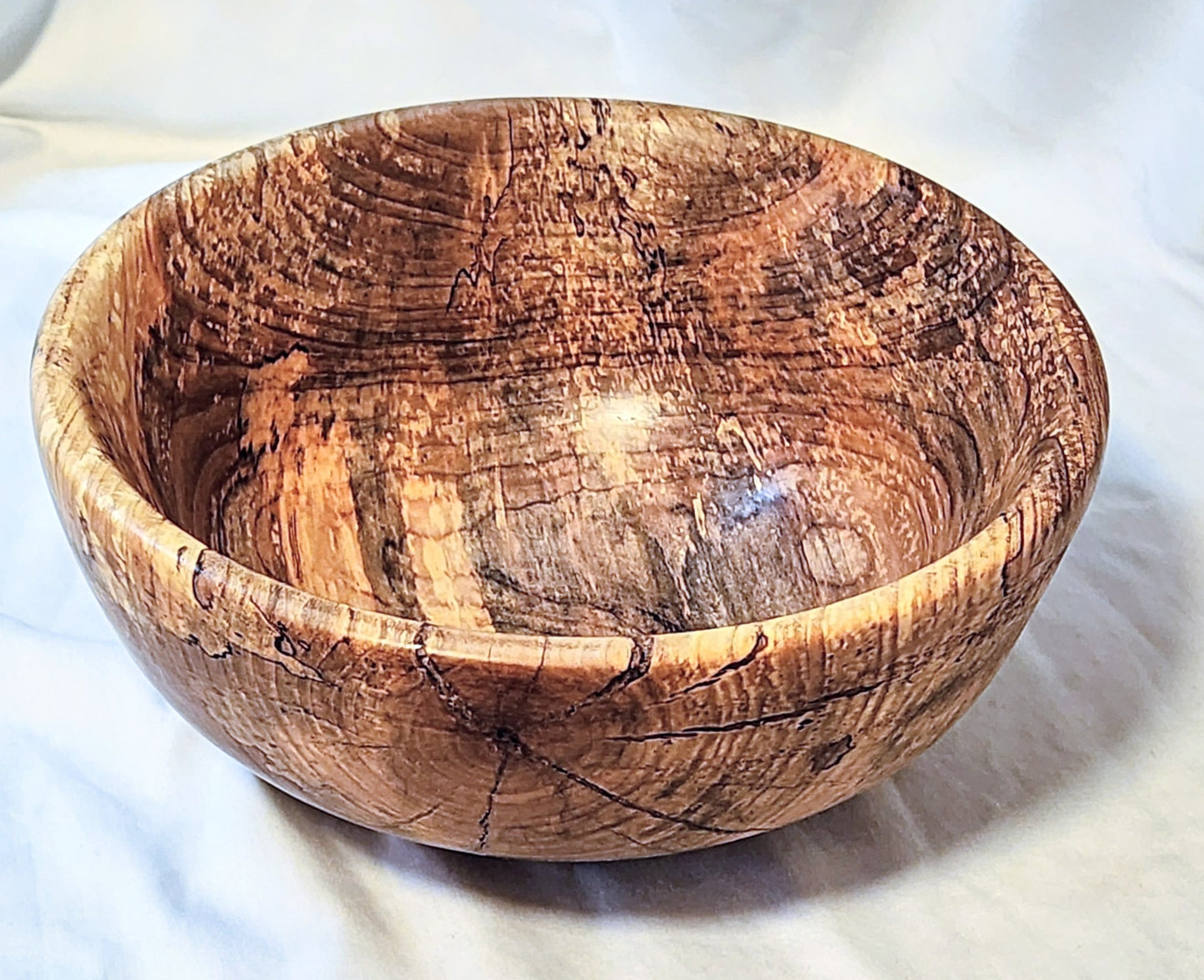 9.75X4.25 Beech Wood Salad Bowl