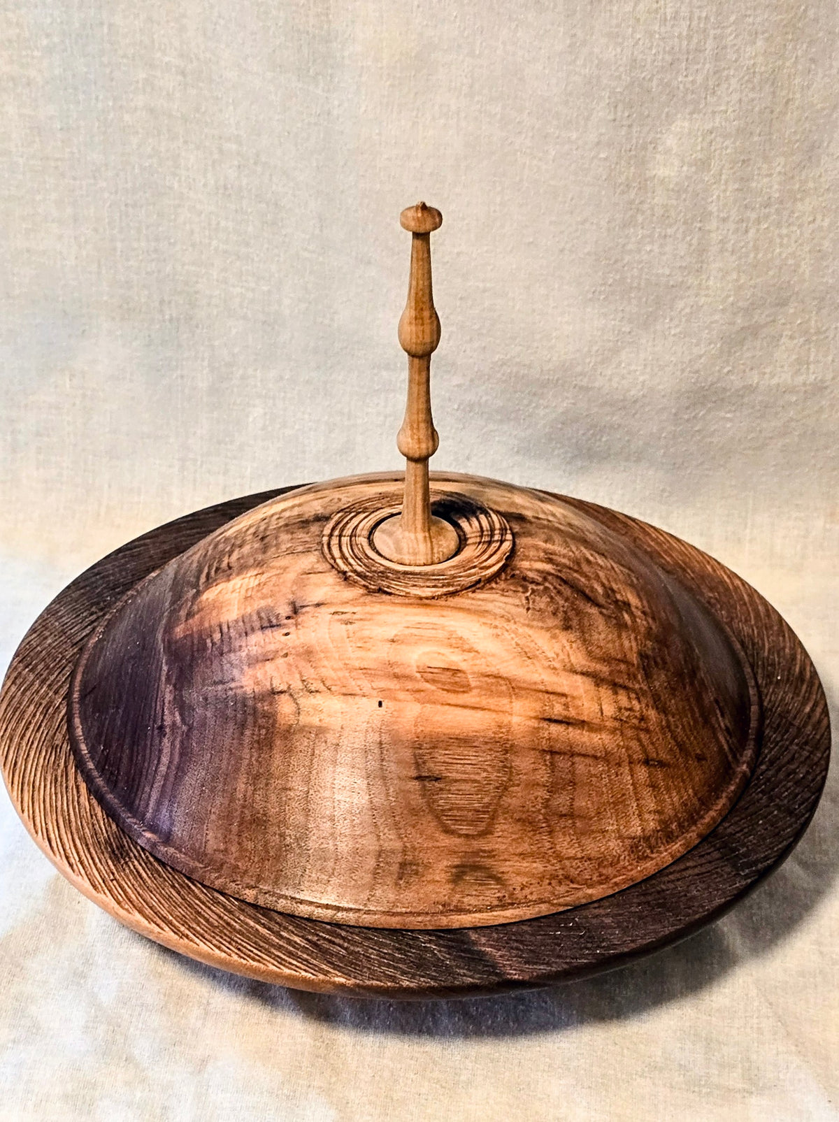 Finial Black Walnut Platter