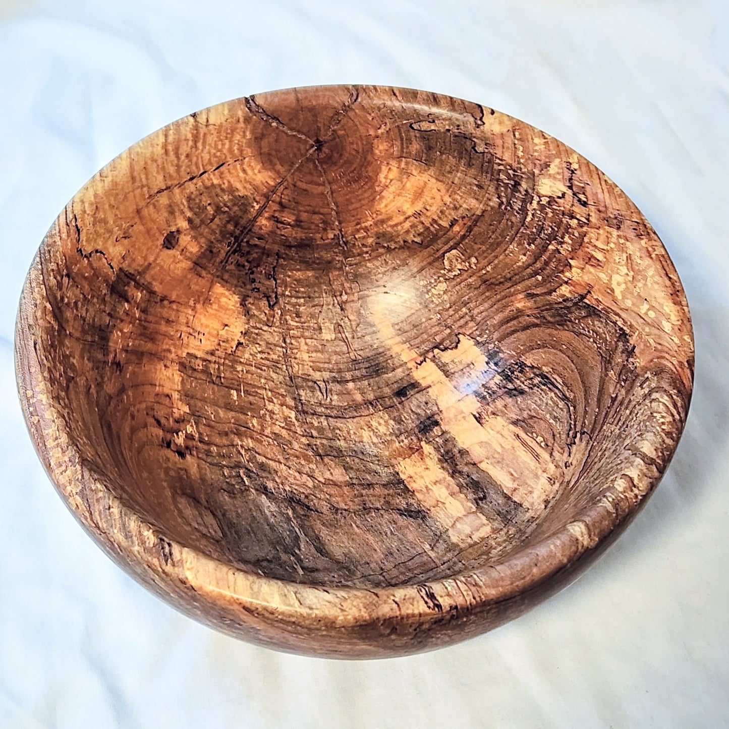 9.75X4.25 Beech Wood Salad Bowl