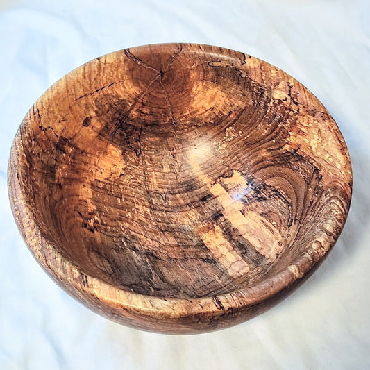 9.75X4.25 Beech Wood Salad Bowl