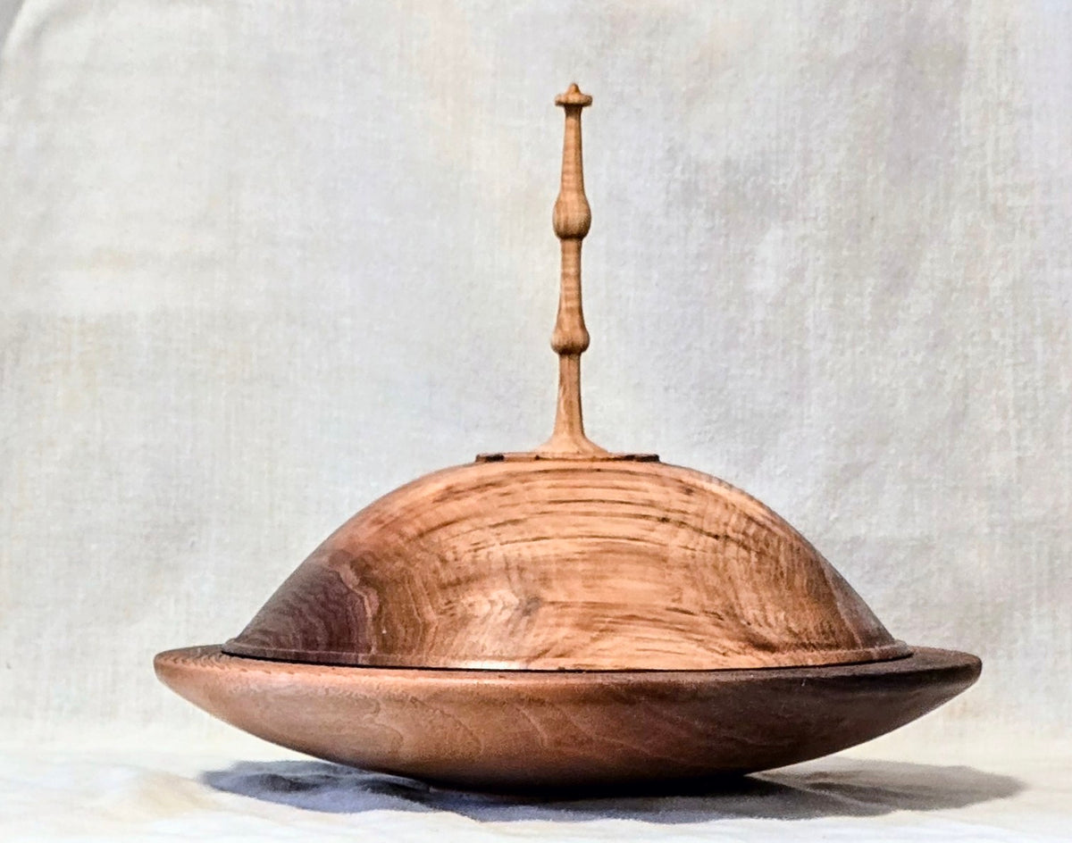 Finial Black Walnut Platter
